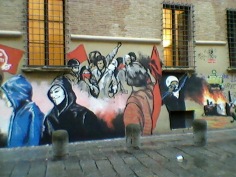 The new grafitto in the antifa's part of the university area.